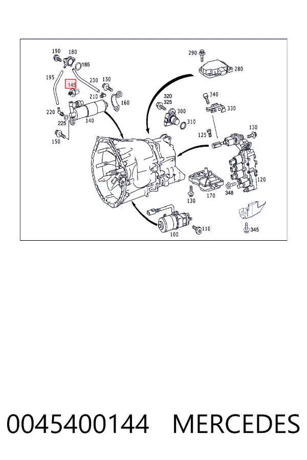 Купить A0045400144 Mercedes Датчик света заднего хода