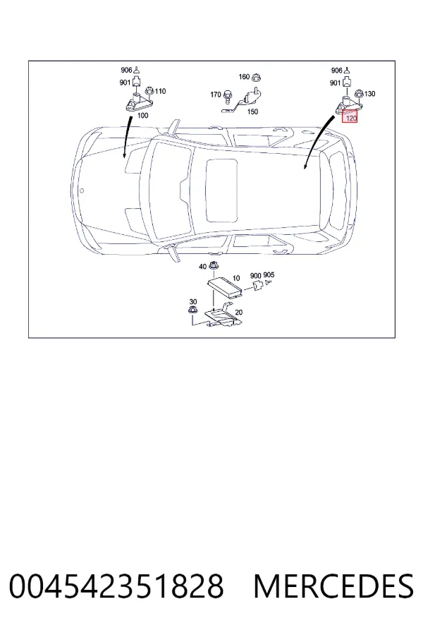 Купить A0045423518 Mercedes Датчик вертикального ускорения
