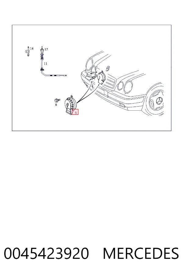 Звуковой сигнал 0045423920 Mercedes