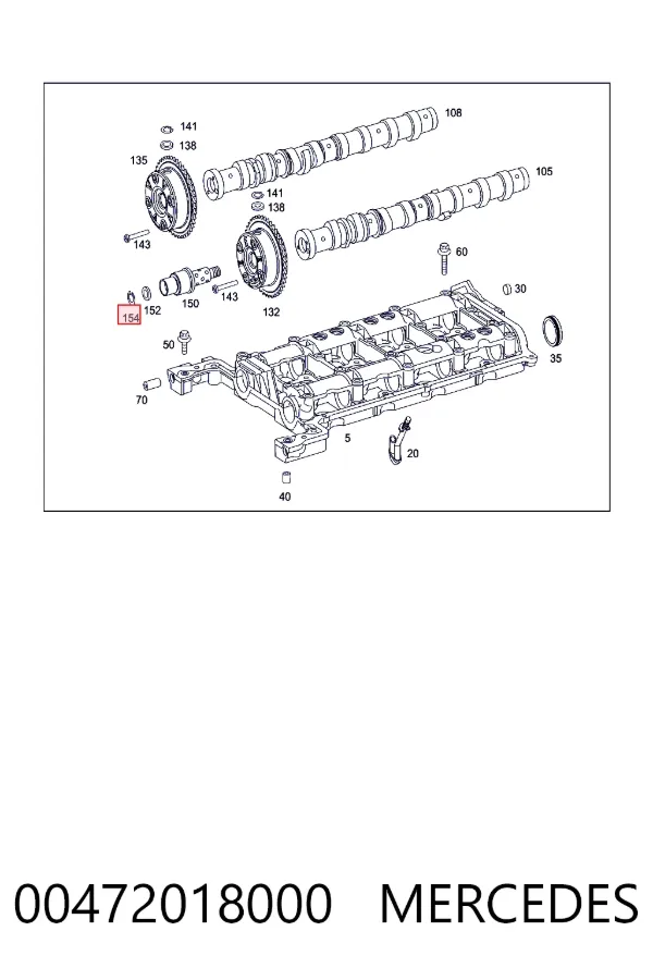 Купить N000472018000 Mercedes 