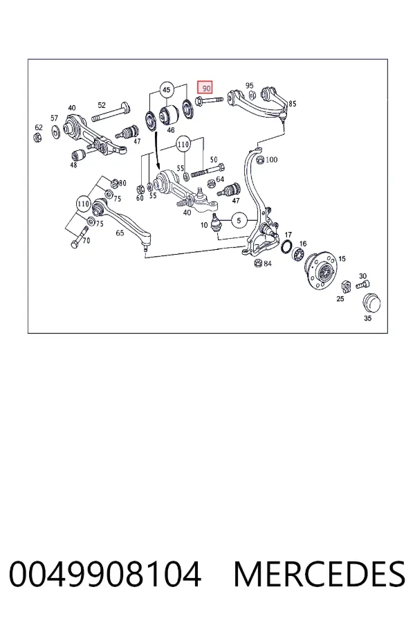  A0049908104 Mercedes