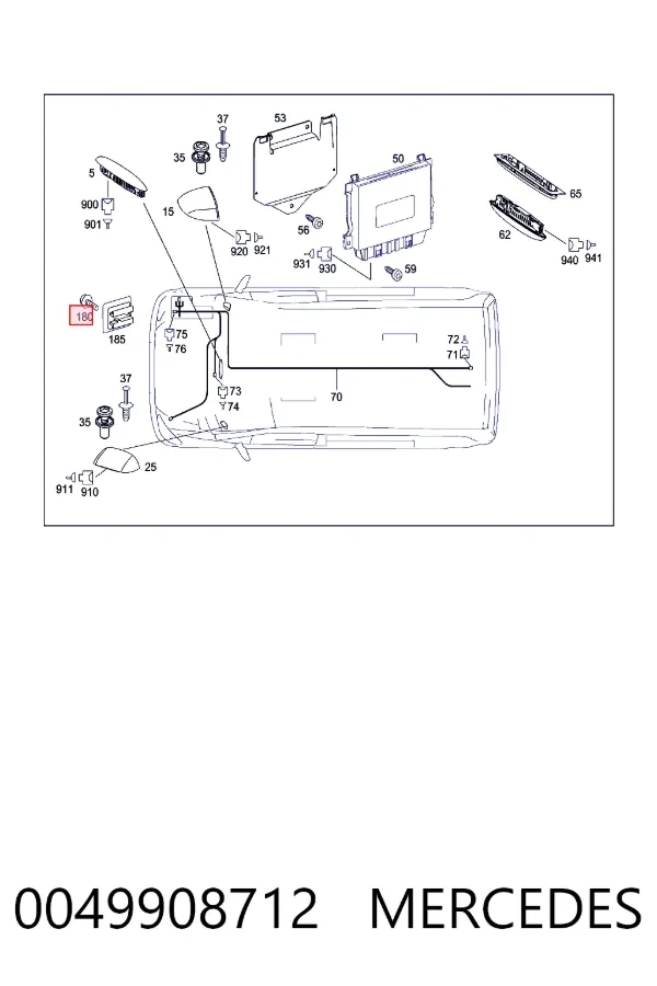  0049908712 Mercedes