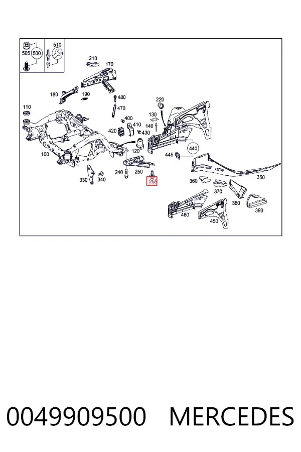 Купить A0049909500 Mercedes 