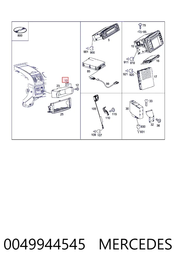 A0049944545 Mercedes 