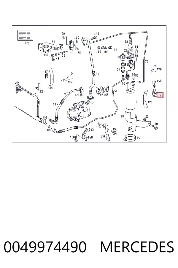 Купить A0049974490 Mercedes 