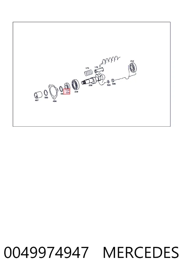 Сальник ТНВД 0049974947 Mercedes