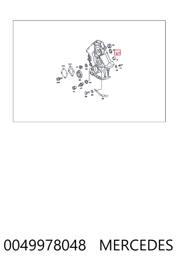  Mercedes A0049978048 цена, от 95.05 USD