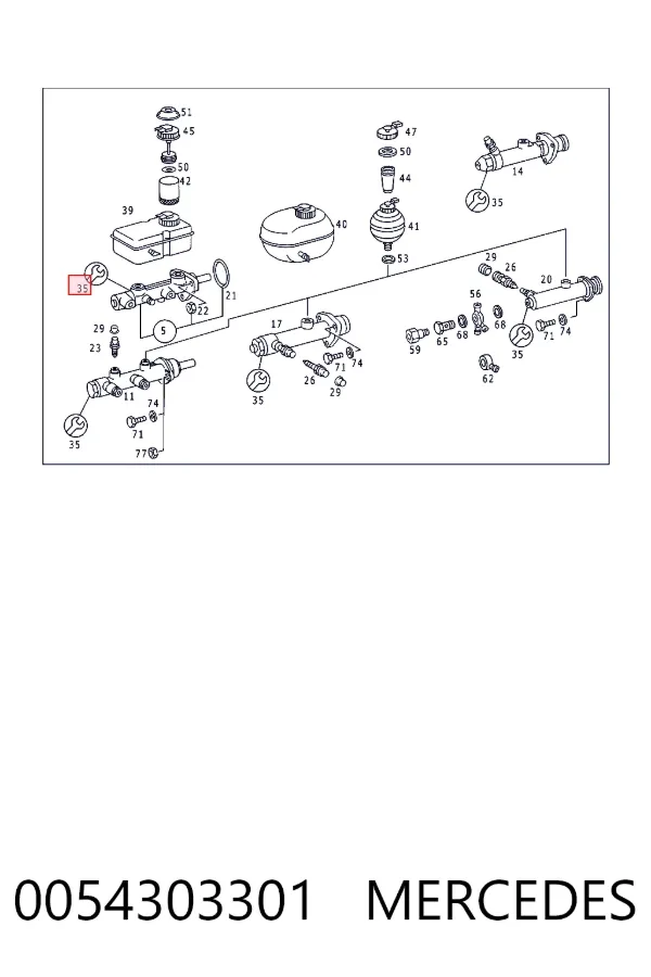 A0054303301 Mercedes 