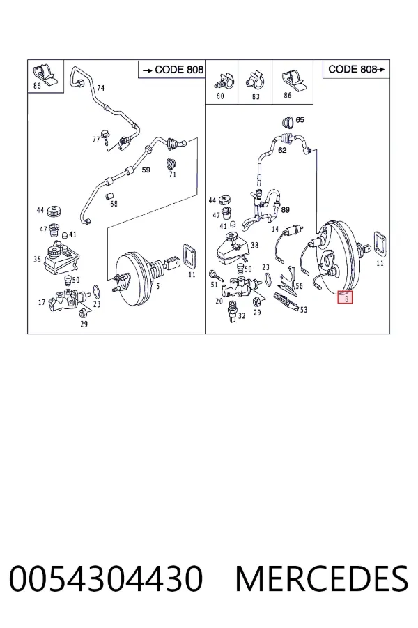 Купить A0054304430 Mercedes ВУТ
