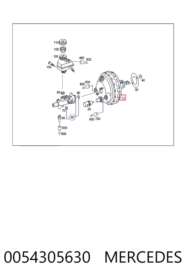 Купить A0054305630 Mercedes ВУТ