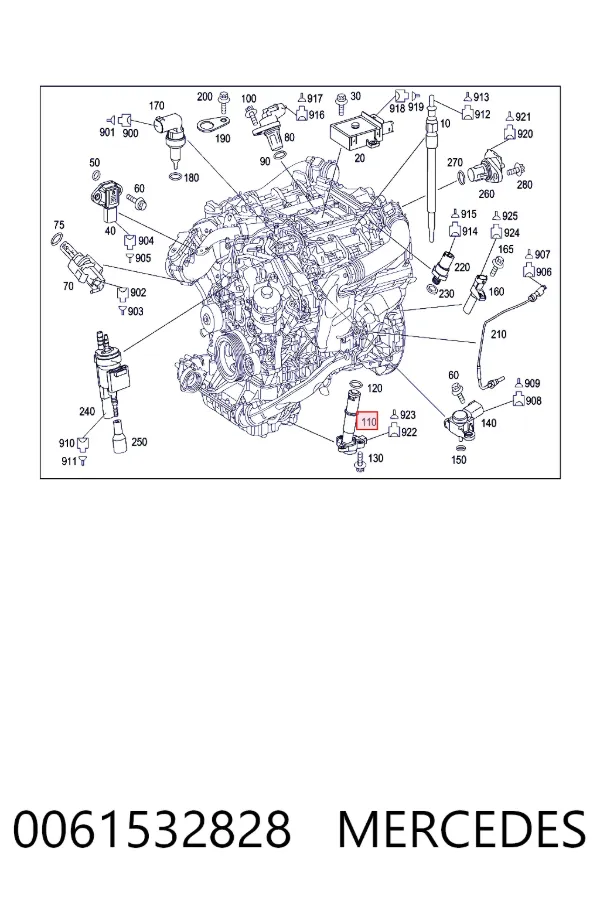 Датчик уровня масла 0061532828 Mercedes