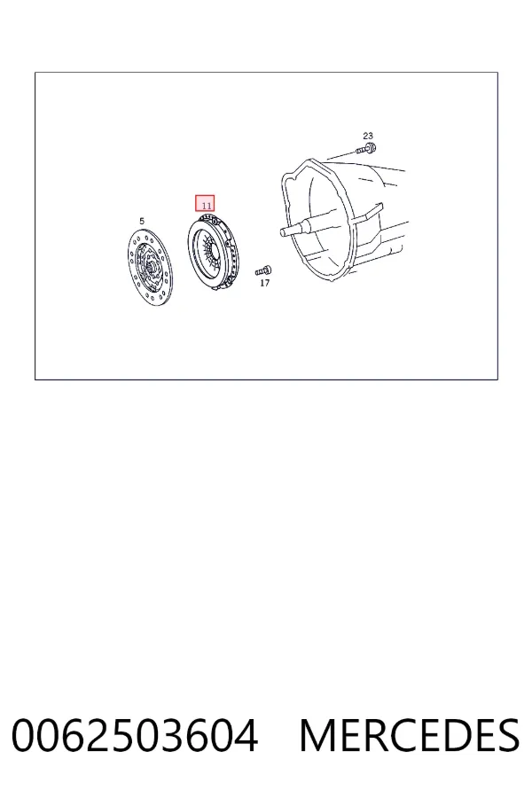Корзина сцепления 0062503604 Mercedes