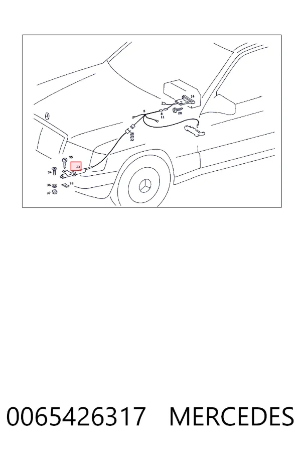 Датчик температуры наружного воздуха A0065426317 Mercedes