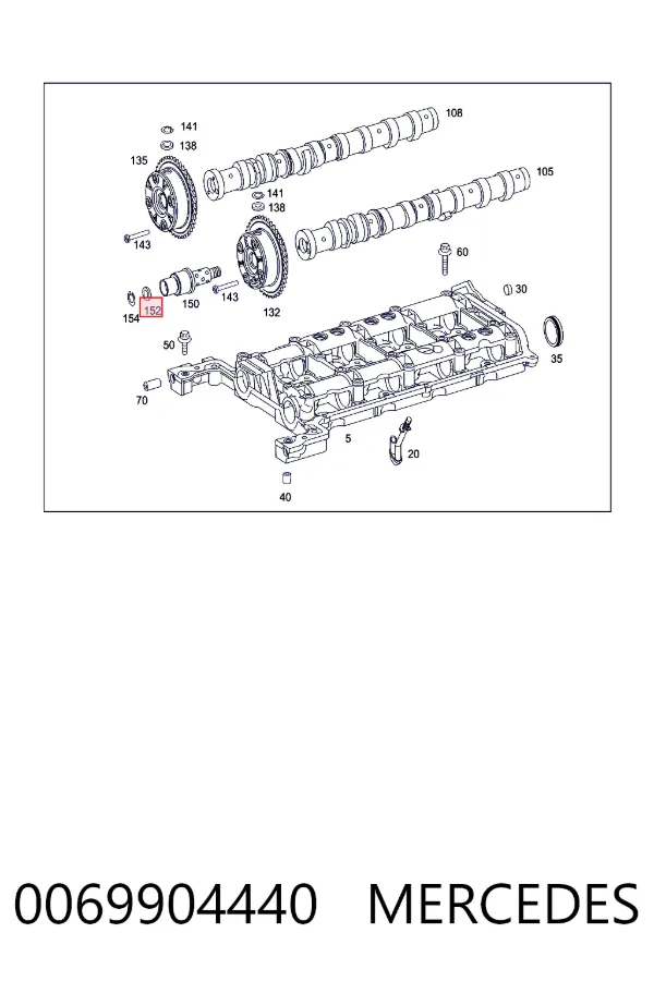  Mercedes A0069904440 цена, от 11.56 USD