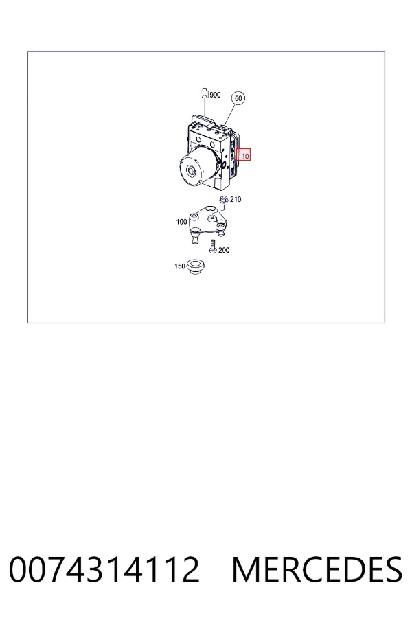 Гидроблок АБС Mercedes A0074314112 цена, от 896.96 USD