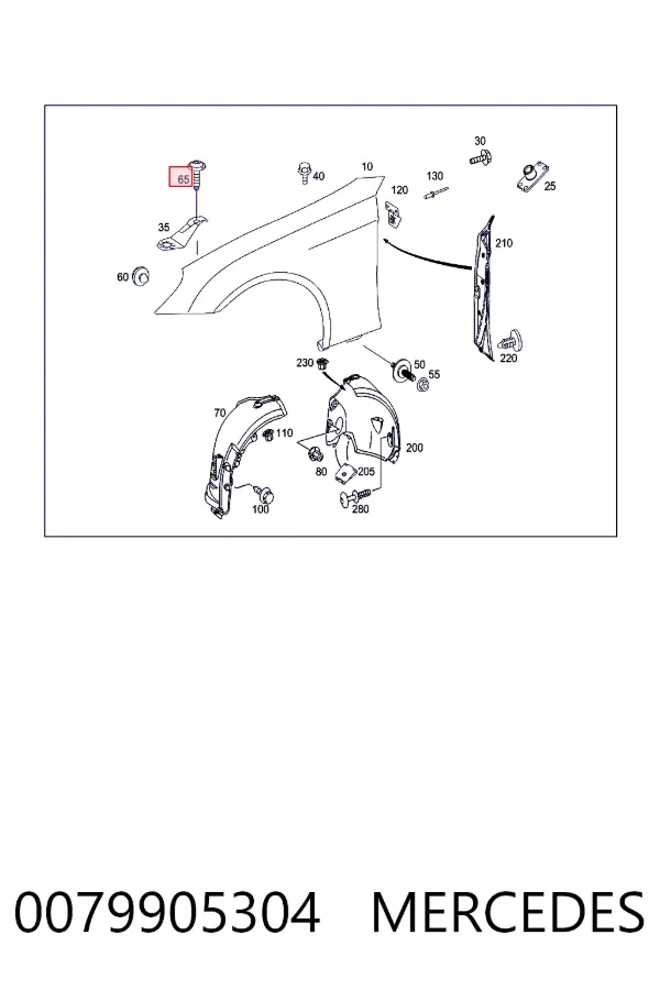 A0079905304 Mercedes 