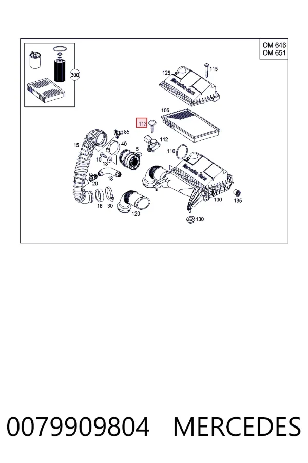 A0079909804 Mercedes 