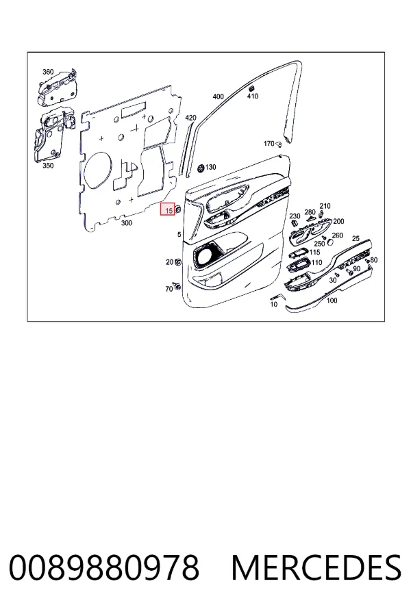  Mercedes A0089880978 цена, от 0.48 USD