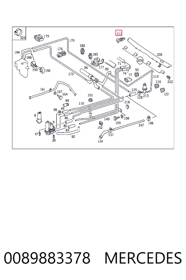  Mercedes A0089883378 цена, от 0.82 USD