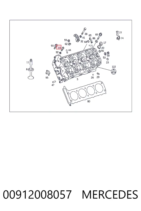  Mercedes N000912008057 цена, от 12.84 USD