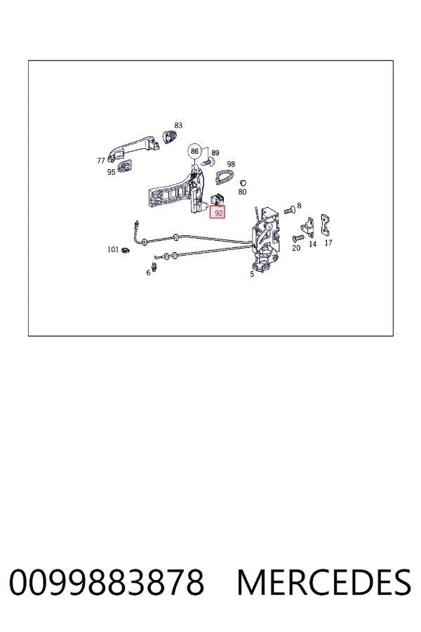 A0099883878 Mercedes 