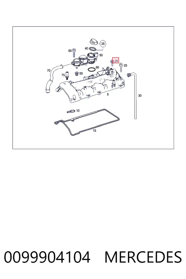 A0099904104 Mercedes 
