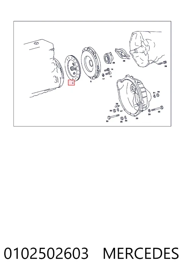 Диск сцепления A0102502603 Mercedes