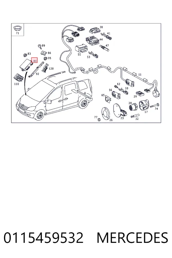  0115459532 Mercedes