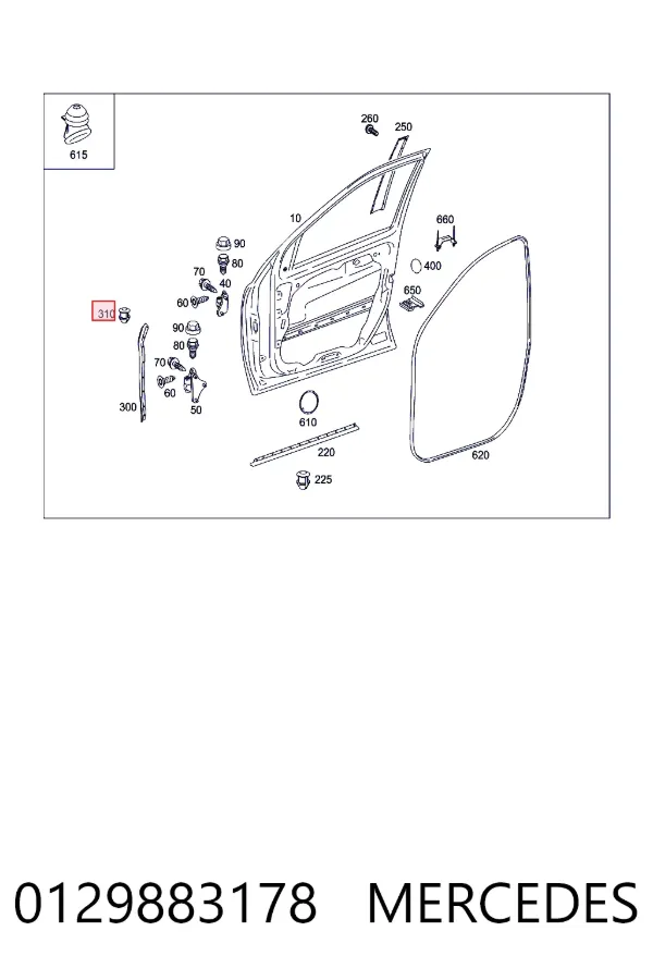Патрубок системы рециркуляции отработавших газов EGR 0129883178 Mercedes
