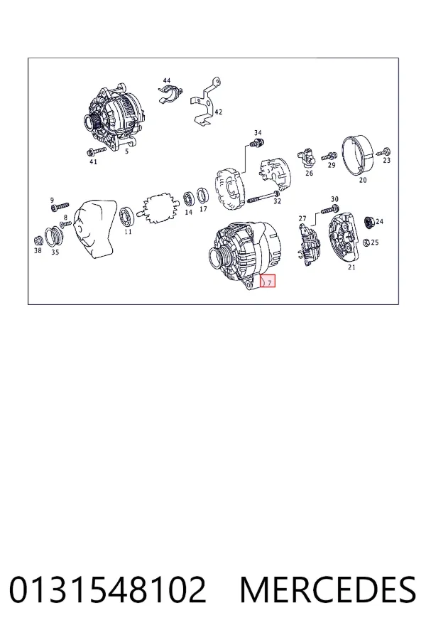 Автомобильный генератор Mercedes A0131548102 цена, от 127.54 USD