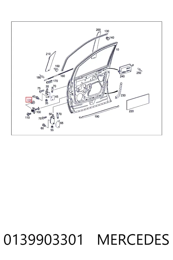 Купить A0139903301 Mercedes 