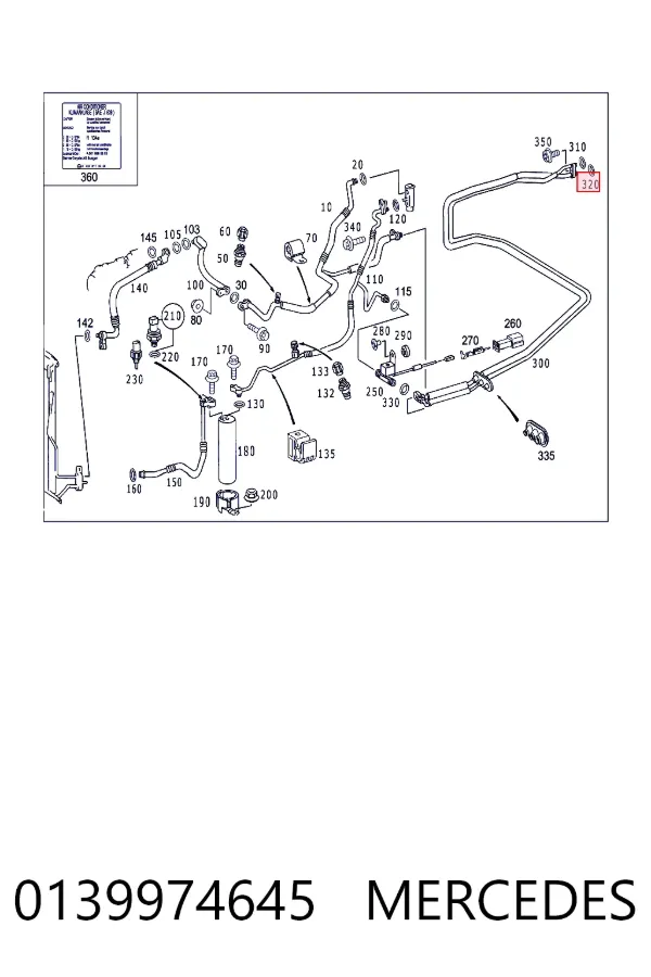 A0139974645 Mercedes 