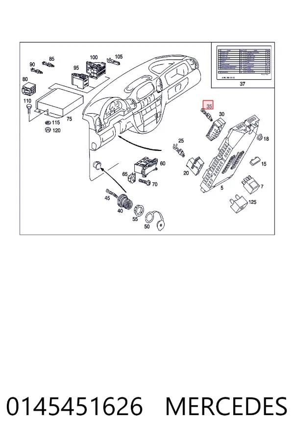A0145451626 Mercedes 