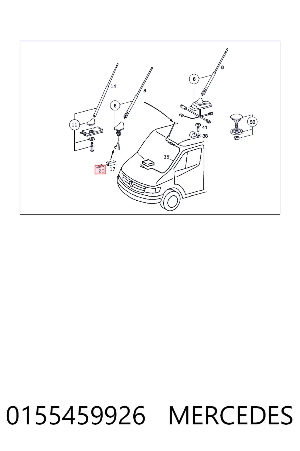A0155459926 Mercedes 