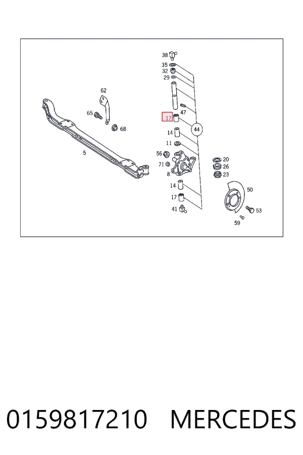 Подшипник шкворня 0159817210 Mercedes