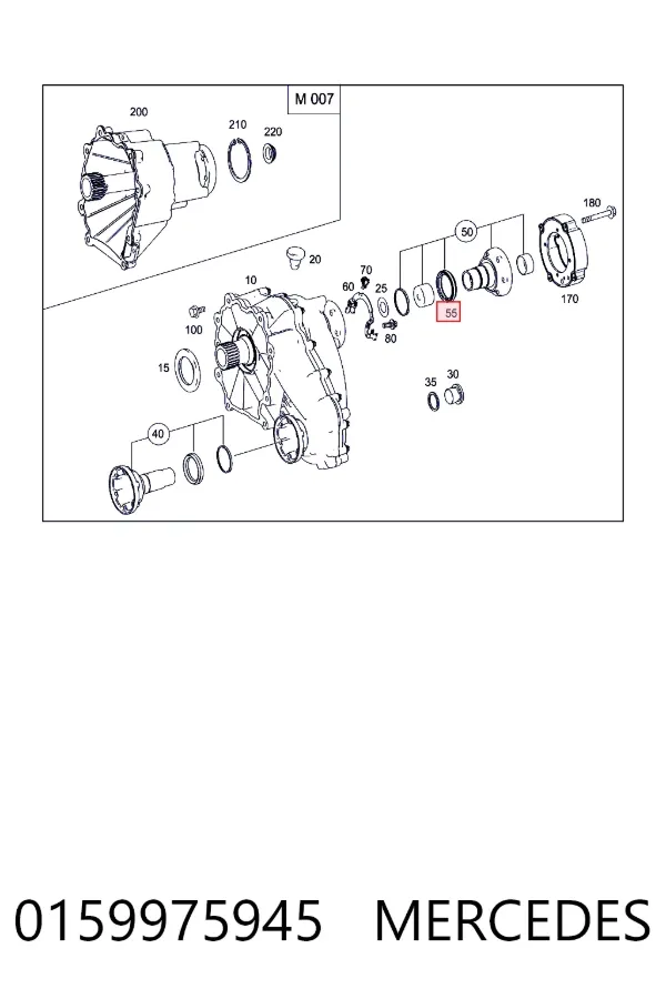 Сальник раздаточной коробки задний выходной Mercedes A0159975945 цена, от 34.79 USD