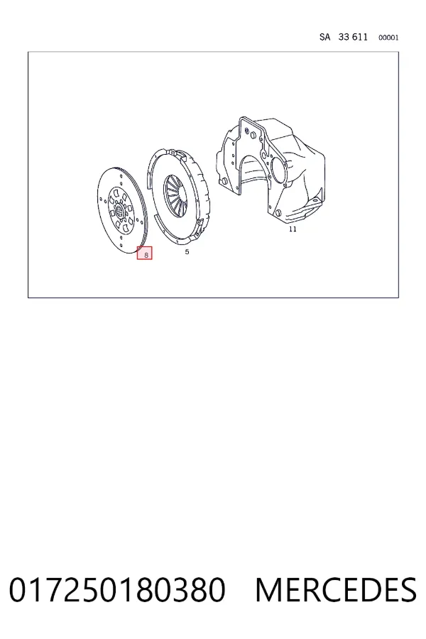 Диск сцепления Mercedes A0172501803 цена, от 88.40 USD