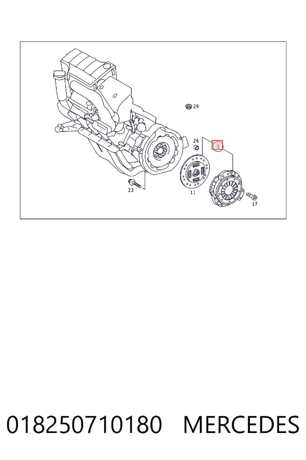 Сцепление A0182507101 Mercedes