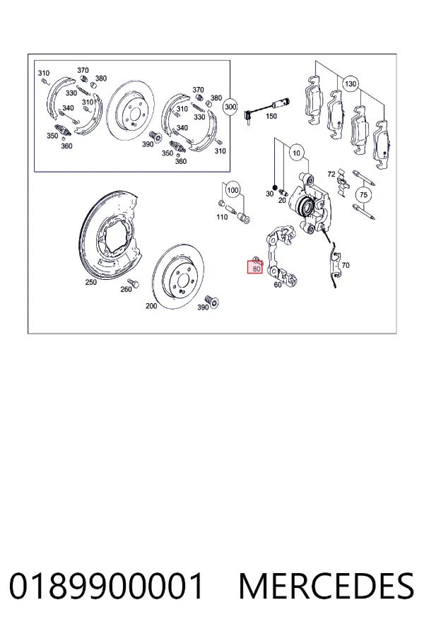  Mercedes A0189900001