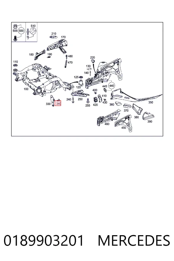 Купить A0189903201 Mercedes 