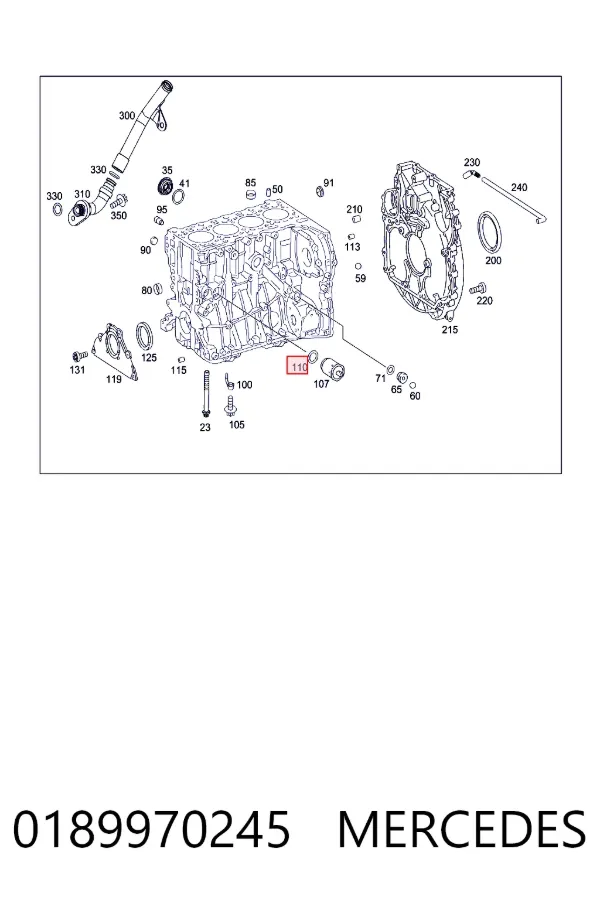  Mercedes A0189970245 цена, от 4.40 USD