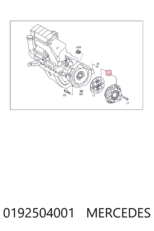 Сцепление A0192504001 Mercedes