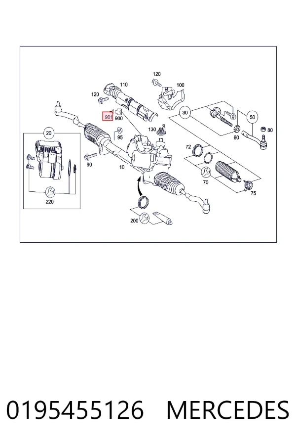 A0195455126 Mercedes 