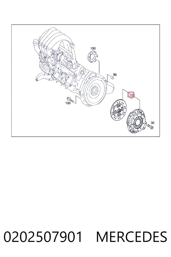 Сцепление A0202507901 Mercedes