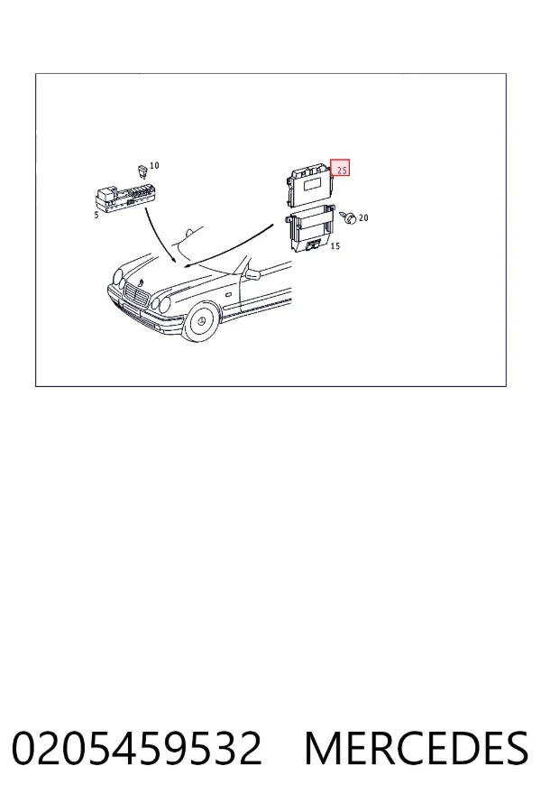 Блок управления акпп 0205459532 Mercedes
