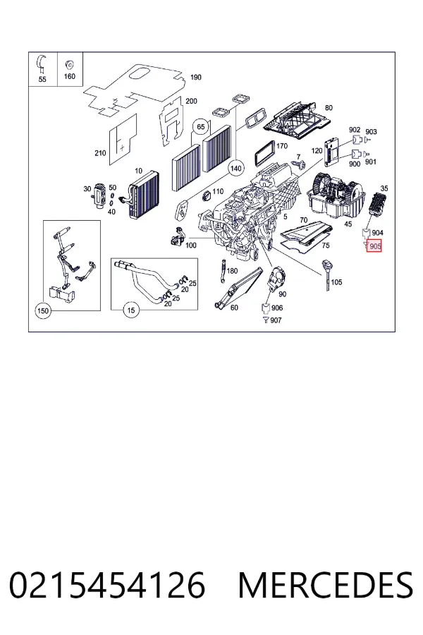  Mercedes A0215454126 цена, от 4.66 USD