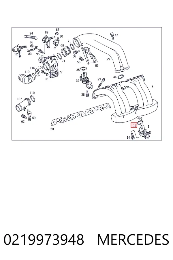  Mercedes A0219973948 цена, от 4.29 USD