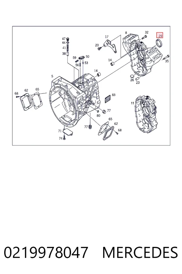 Сальник АКПП/КПП входного вала Mercedes A0219978047 цена, от 15.44 USD