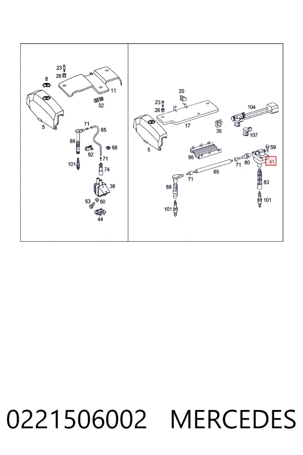 Купить A0221506002 Mercedes Катушка зажигания