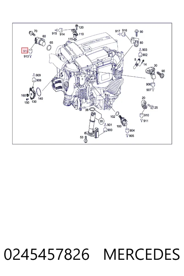 A0245457826 Mercedes 